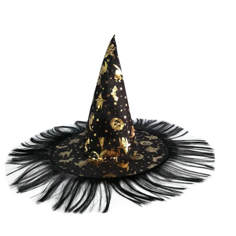 Rose Witch Hat In Red Black And Purple Perfect For Halloween Party And Costume