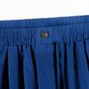 Women's Fashion Color Pants Pocket Button Up Capris Loose Elastic Waist Cotton Linen Shorts