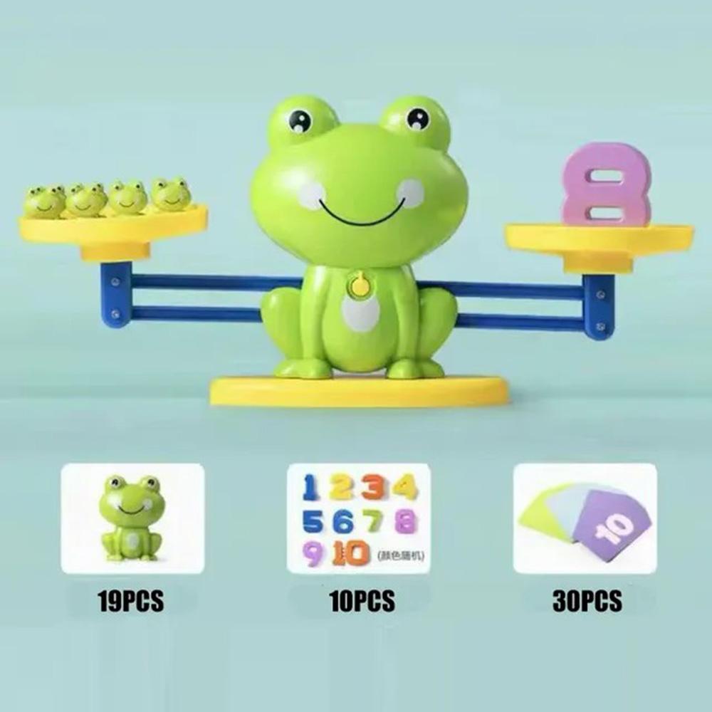 Frog Scale Balance Counting Math Game STEM Preschool Educational Toy Gift for Boy Girl A