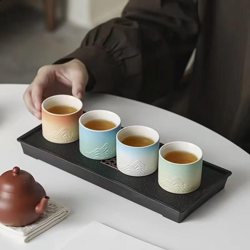 Thousand Miles Landscape Ceramic Tea Set Gift Box