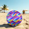 1 st Polka Dot Regenboog Maat 5 Voetbal Professioneel Wedstrijd Training Voetbal Binnen & Buiten Sportbal Lichtgewicht Duurzaam m6522