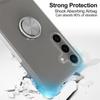 Coque de protection - BOOLING - pour Samsung Galaxy S24 FE - Souple - Transparent - Support à Anneau Rotatif 360°