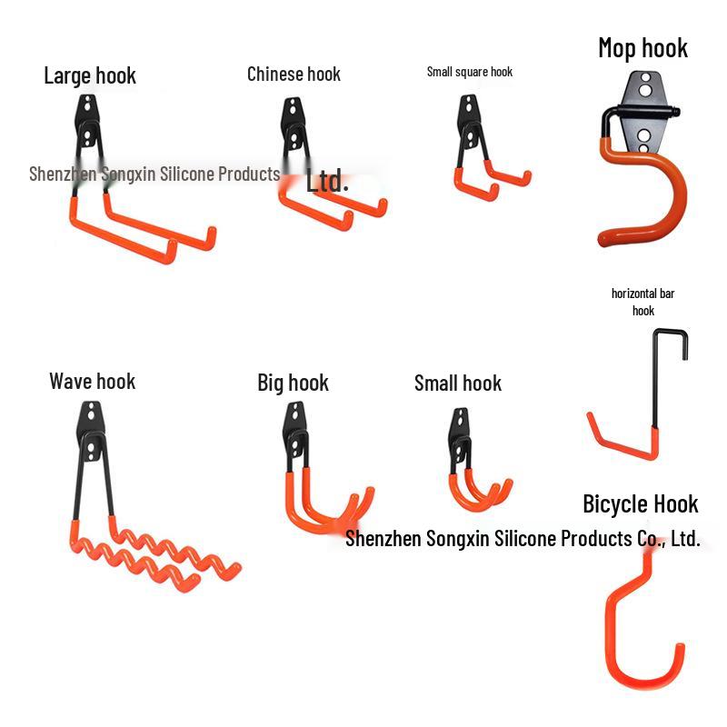 

Bicycle & Garden Hooks - Heavy-Duty, Square Bend, Wave Design, 30KG Load Capacity Bicycle hook оранжевый