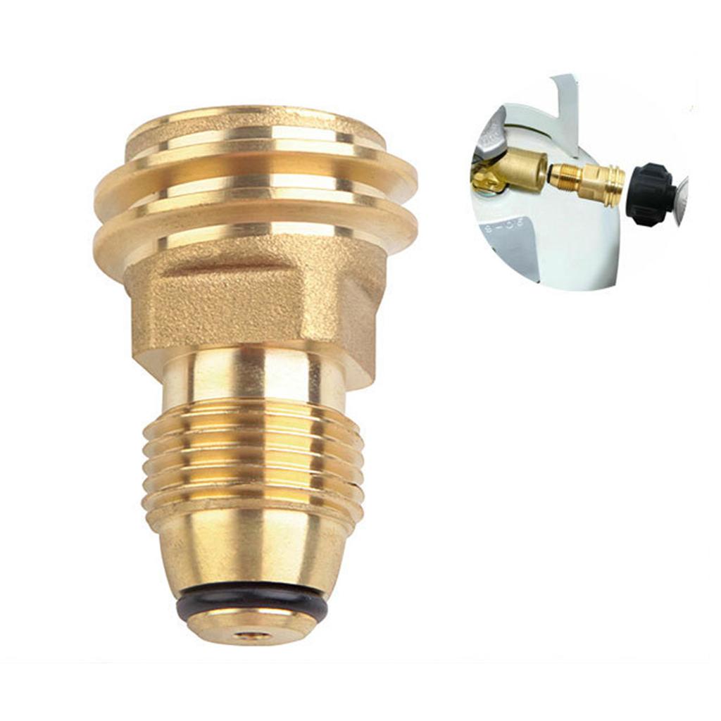 Propane LP TANK POL Service Valve to QCC Outlet Brass Adapter Part Camping Outdoor Propane Inflation Connector Gas Stove