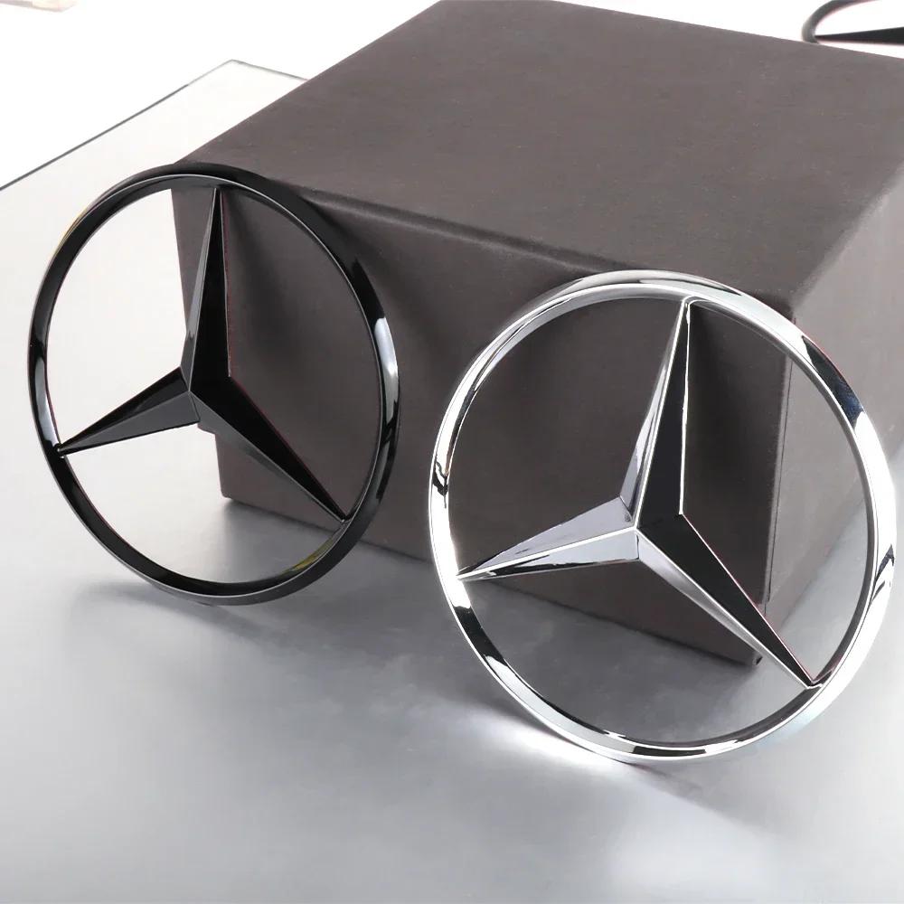 ZGAP4 70mm 3D Metal Car Engine Badge Hood Emblem Decor Sticker Mercede Benz Amg S320 W164 W203 W204 W168 C180 E320 A200 CLA CLK CLS ML