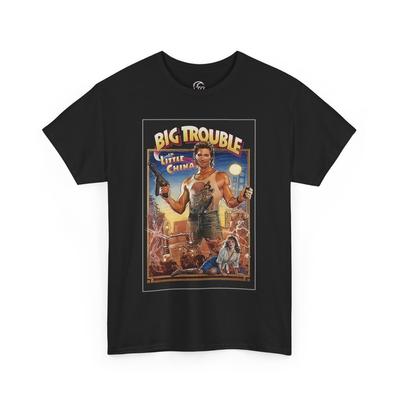 T-shirt Rétro Vintage Big Trouble In Little China Affiche de Film Kurt Russel T-shirt Unisexe