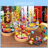 Early Education Wooden Bead Stringing Toy Intelligence Emotional Intelligence
