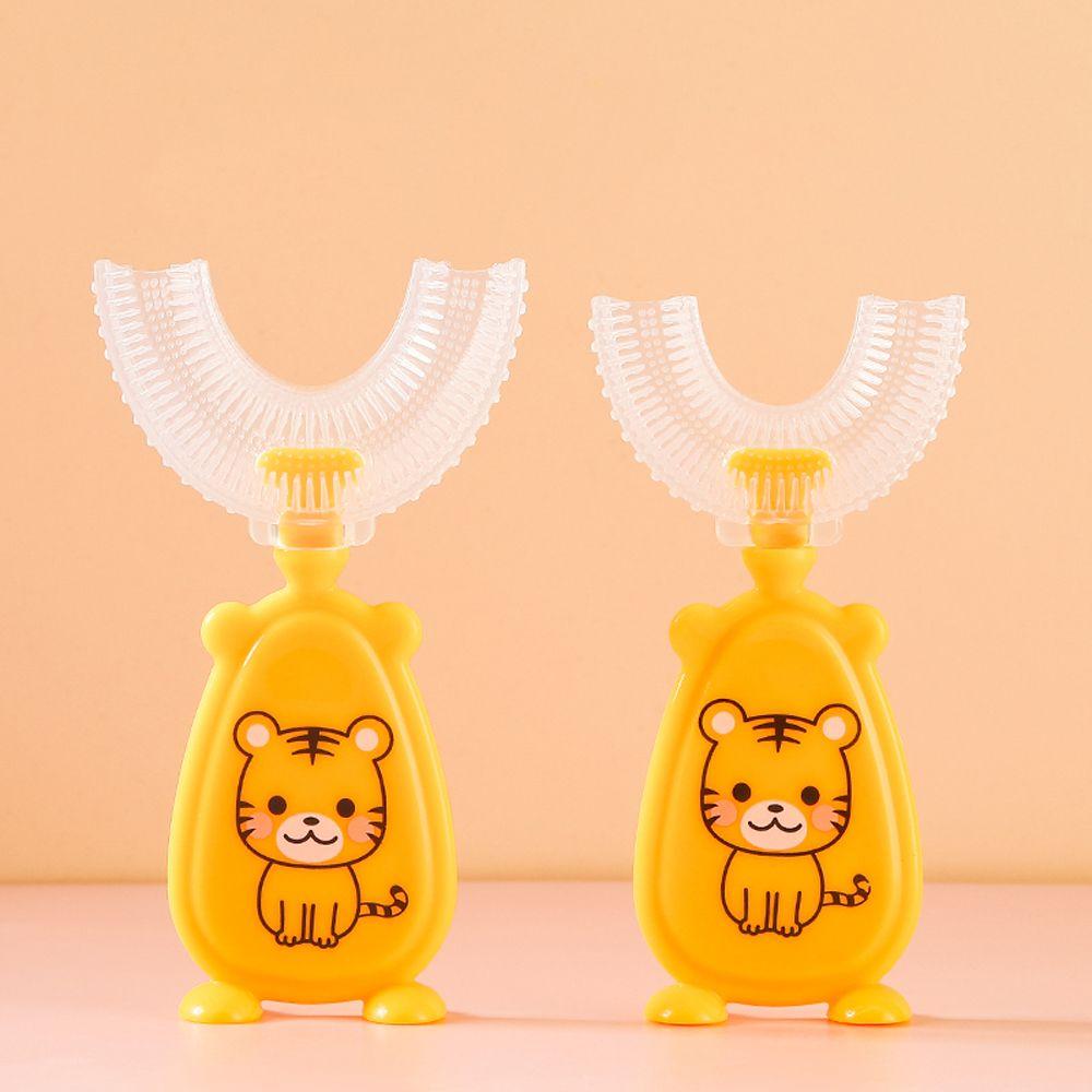 

Soft Fur Baby Kids Oral Care Teeth Cleaner U-shape Baby Toothbrush Children Silicone Toothbrush
