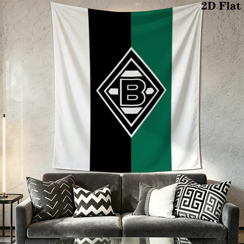 Borussia Wall Tapestry Aesthetic Wall Hanging Printed Fabric Blanket Decorative Tapestries for Bedroom Living Room Home Decor
