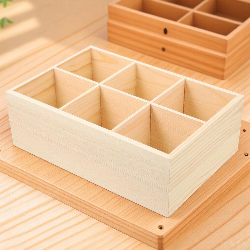 Wooden Marker Holder Multi Slots Storage Tray Marker Pen Organizer Portable Desk Accessories for Office Home Crayon Boxes