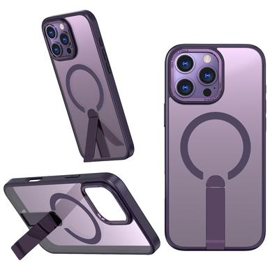 Anwendbar auf iPhone16pro Handyhülle Magnetische Saugkraft Vollständig verpackt Vertikale unsichtbare Halterung 16/15 Sturzsichere Hülle