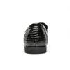 Designer Italy Patent Leather Shoes Men Vintage Pointed Crocodile Pattern Loafers Wedding Dress Formal Footwear Zapatos Hombre