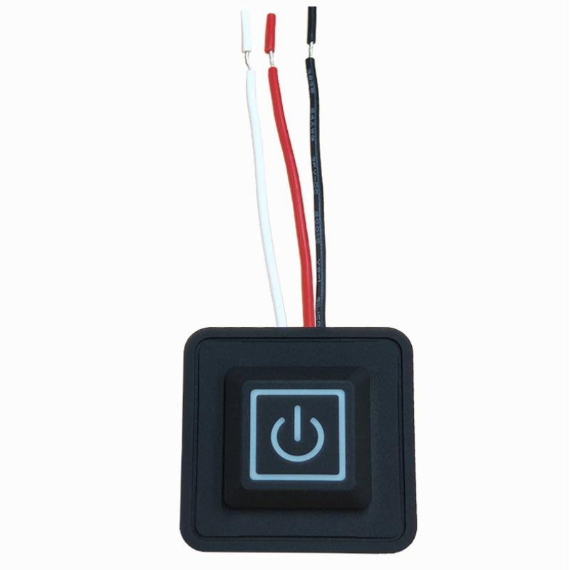 3.7~12V Heated Vest Pants Gloves Electric Heating Waistband DIY Temperature Controllers Rheostat Switch Silicone Button Switches