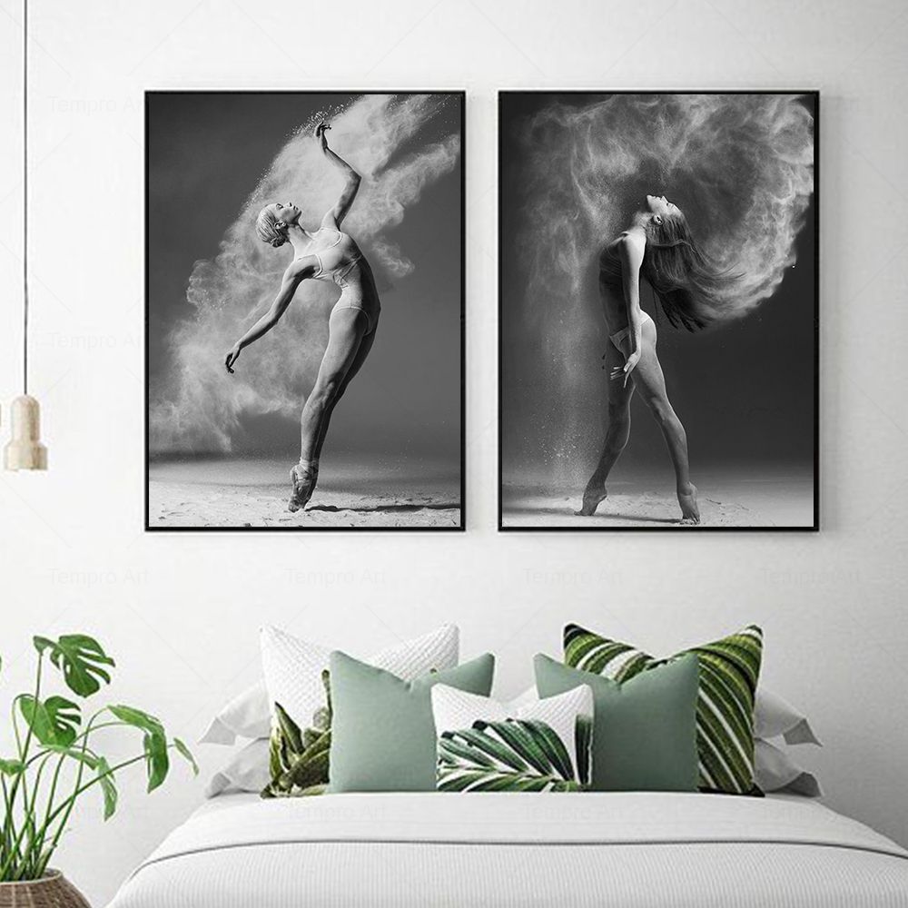 Modern Art Ballet Dancer Girl Nordic Posters And Prints Elegant Lady Wall Art Canvas Painting Picture For Living Room Home Decor