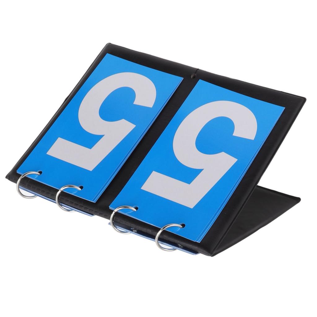 Digit Flip Scoreboard Portable Large Card Water Repellency Filp Sports Score Keeper for Basketball