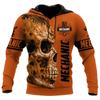 Herren Kapuzenpullover Vintage T-Shirt Herbstkleidung Mechaniker 3D Druck Tops Fashion Street Casual Hoodies Übergroßer Pullover