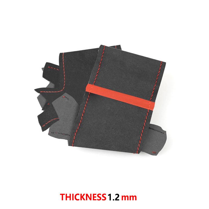 Car Interior Steering Wheel Suede Leather Cover Trim Hand Sewing Trim For Toyota Prius 30 XW30 2009-2015 Prius C US 2012-2017