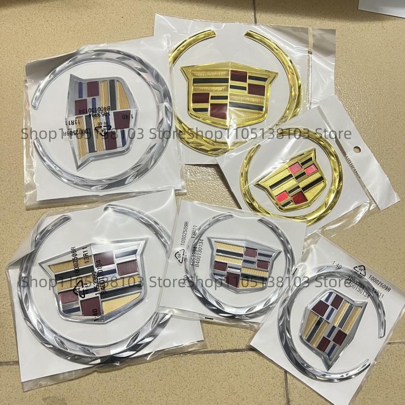 1PCS for Cadillac Logo SRX ATS XTS 2021 2020 2019 2018 2017 Car Front Center Grille Emblem Rear Trunk Badge Sticker Accessories