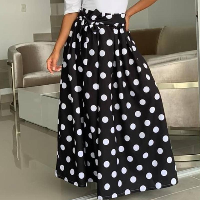 VONDA Spring Women's Fashion Polka Dot 
