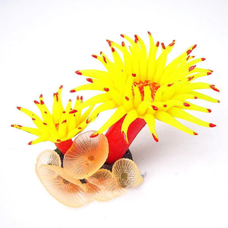 Simulation Silicone Ornament Artificial Coral Sea Tree Aquarium Fish Tank Landscaping Decoration