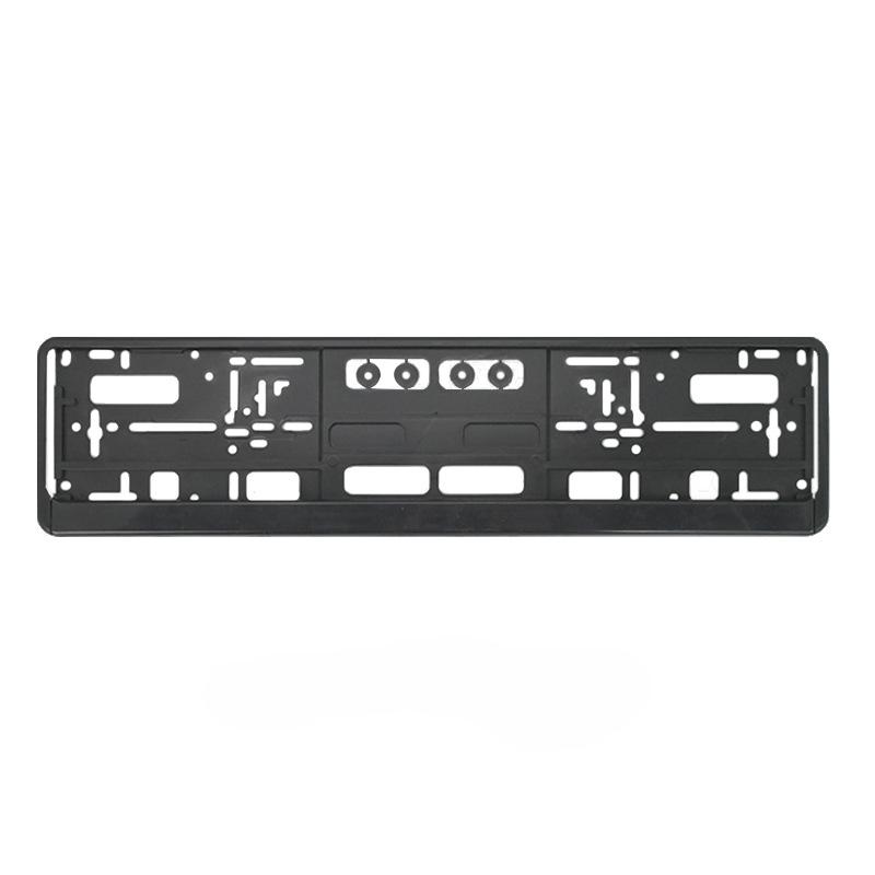 European License Plate Frame ABS- Plastic Material Black European License Plate Cover Effect Number Plate Surrounds Holder Frame