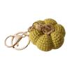 Knitted Pumpkin Keychain Crochet Ornament for Bag Decoration