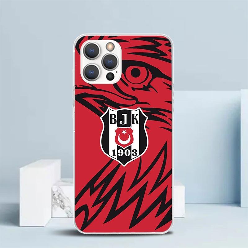 B-Besiktas B-BJK Zachte Cover voor iPhone 16 17 Air 15 14 Pro Max 16E Telefoonhoesje 13 Mini 12 11 7 SE 8 Printpatroon Passende Hoesjes 16 17