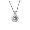 2 Carat Imitation Moissanite Necklace Women'S Niche Simple Versatile Full Diamond Sunflower Collarbone Chain Fashion Pendant Quality