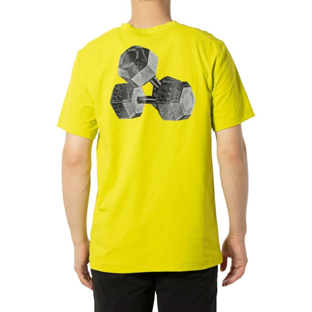 Nike T Shirts Men's Bright Yellow Crew Neck FV9615-357