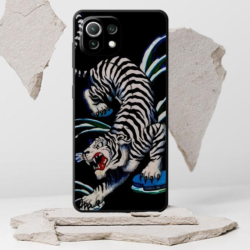 Fashion Chinese Tiger Dragon Phone Case For Samsung Galaxy Note 20 Ultra 10 Plus 8 9 S22 S21 S23 5g S20 Silicone Cover Funda