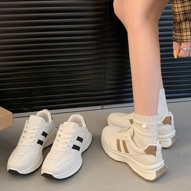Popular Platform Sports Shoes Women's 2025 Spring and Autumn New Student Versatile Dad Shoes Casual Moral Training Shoes Large Size 42