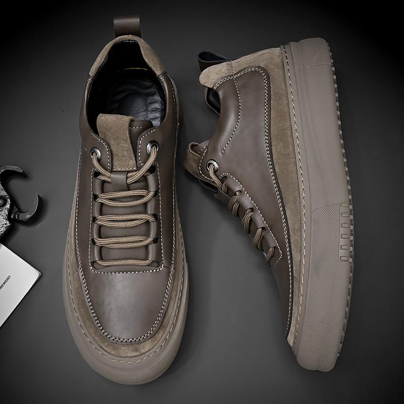 Fashion Genuine Leather Men's Shoes Antiskid Casual Shoes Fashion Men Oxford Shoes Outdoor Sports Sneakers Classic Male Vulcanize Shoes