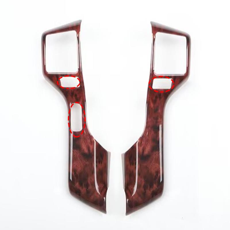 For TOYOTA 4Runner 4 Runner 2010-  CarbonFiber Steering Wheel Trim Direction Control Button Frame Cover Styling Accessories