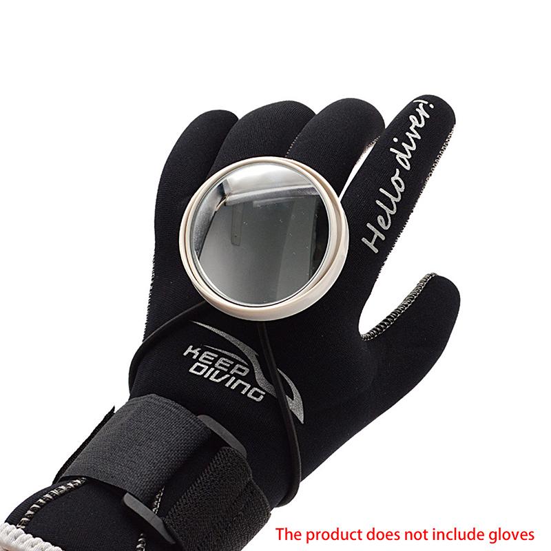 1Pc Scuba Diving Wrist Mirror Adjustable Strap Safety Equipment For Underwater Diving Rearview Mirror Swimming Accessories