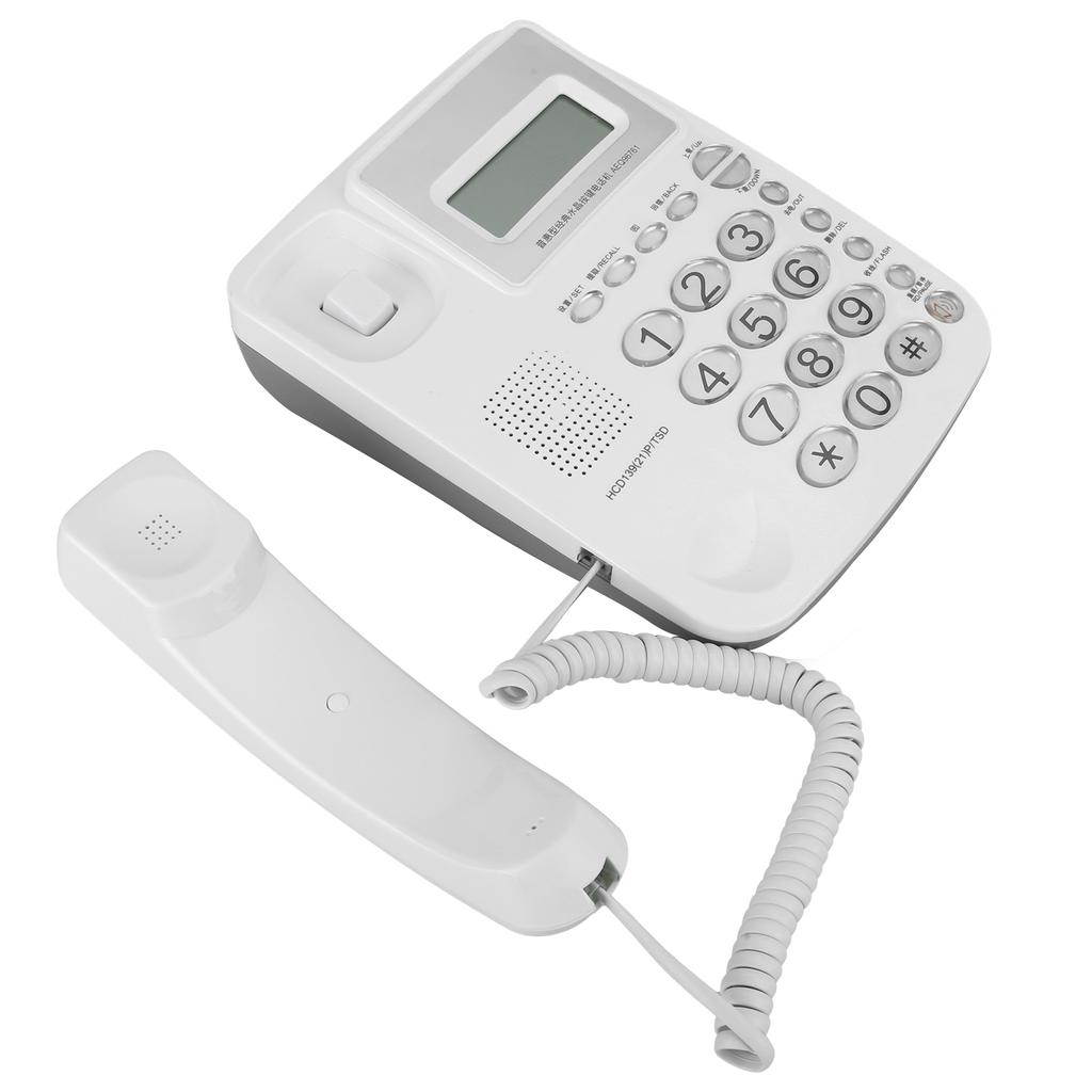 AEQ96761 Kristallknöpfe Haushalt Büro Heimtelefon Festnetz-Telefon Ausrüstung Weiß