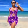 Women 2 Pieces Bikini Sexy High Waist  Bathing Suit Beach Swimwear Female Summer Swimsuit