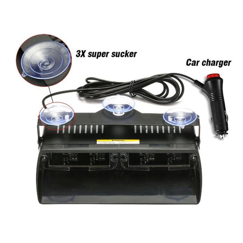 16 LED Windshield Dash Strobe Light Bar Car Truck Warning Flash Lamp Police Lights 12V Emergency Signal Lamp Flash Lighting