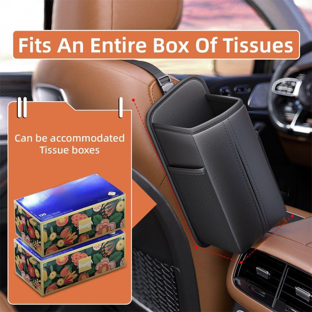 Storage Box Car Tissue Case Adjustable Space Saving Organizers  Car Decoration