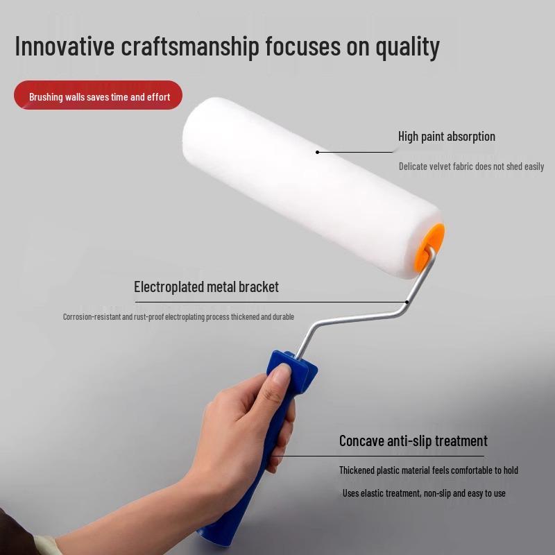 Latex Paint Roller Brush: Easy-to-Use, No Dead Angle Wall Painting Tool