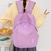 Cream Large-Capacity Backpack for Junior High, Senior High, and College Students