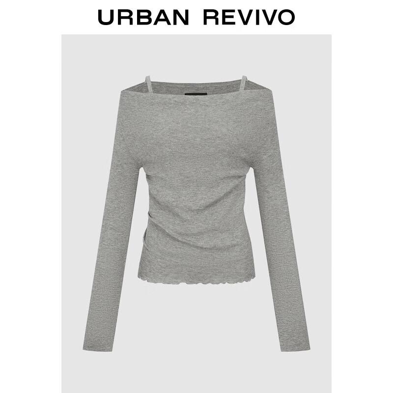 

UR Women s Ruffle Strap Slim Knit Top S