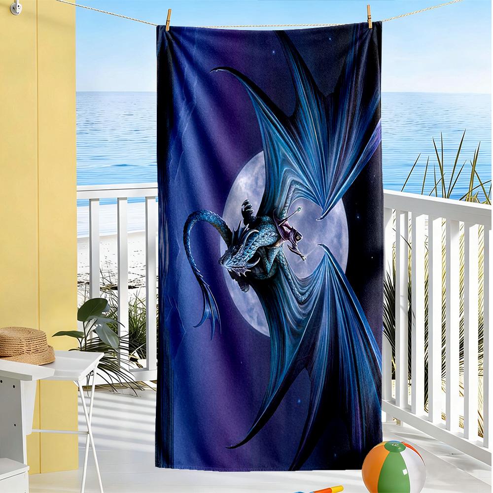 Gothic Style Beach Towel High Absorbency & Quick-Dry Comfortable Lightweight