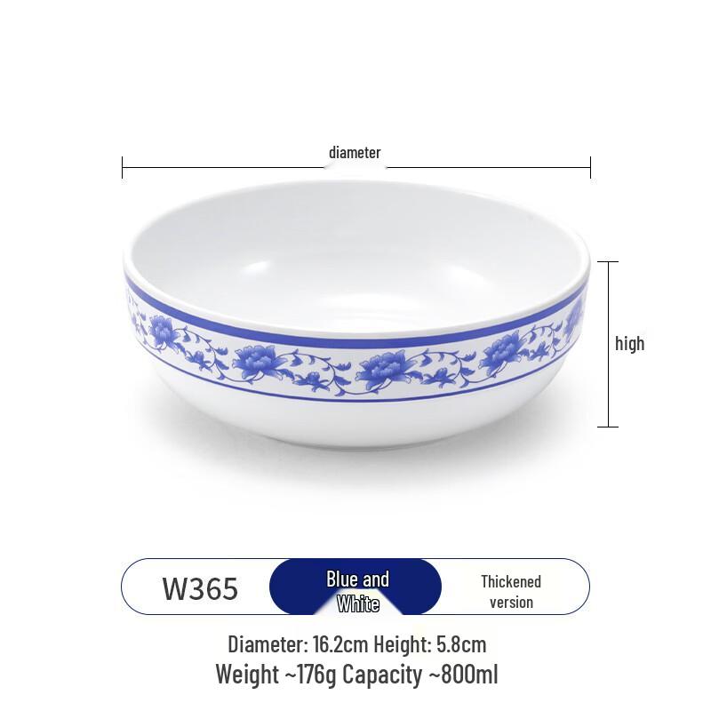 Chinese Style Melamine Soup Bowl