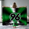 1 Peça Cobertor de Flanela com Padrão de Nome Personalizado do Hannover 96 Adequado para Todas as Estações para Decoração de Casa Calor e Conforto Presentes Presente de Feriado