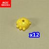 MOC Bricks Plant Petal Rose Flower Grass Tree Farm House Garden Accessories City View Country Building Blocks Children's Toys