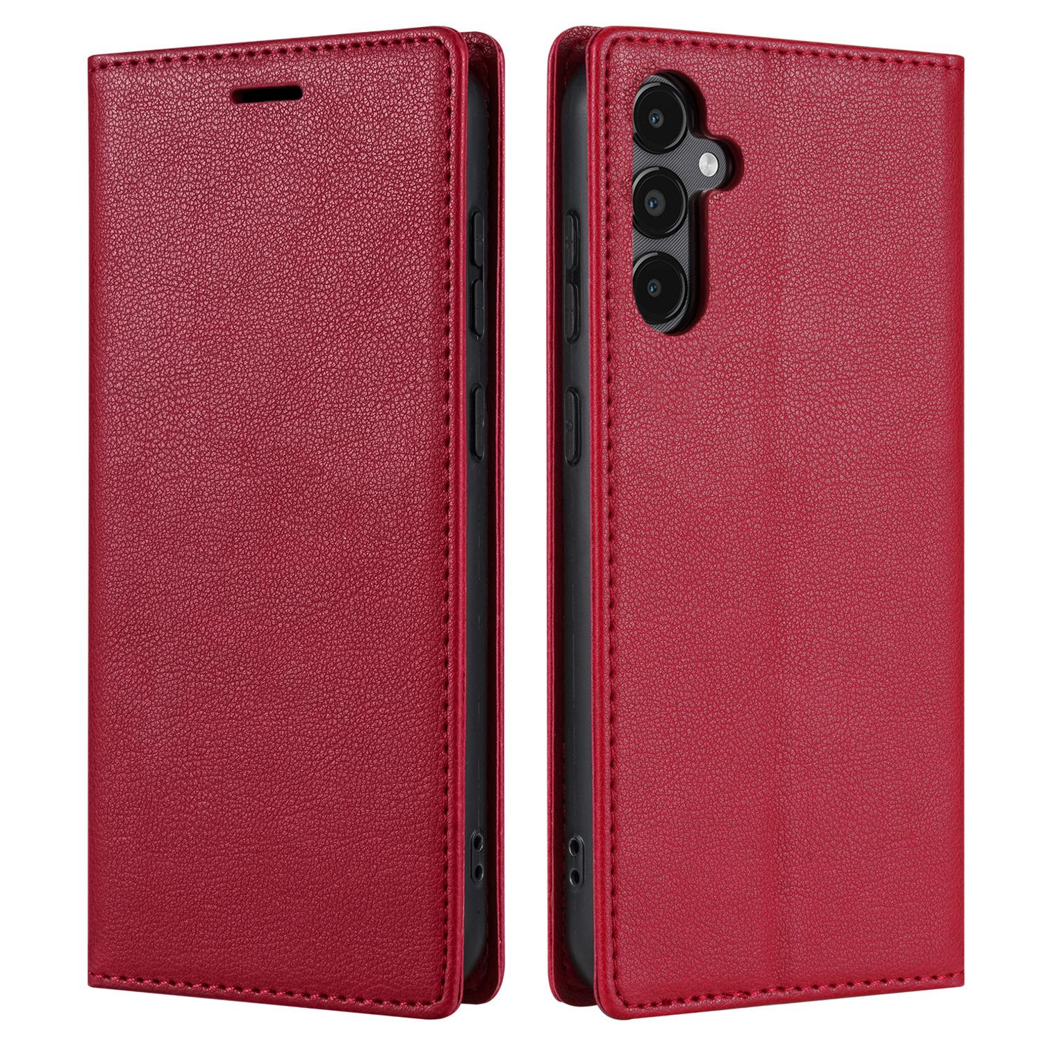 

BKS-001 For Samsung Galaxy A05s 4G Case Stand Wallet Leather Phone Cover Red