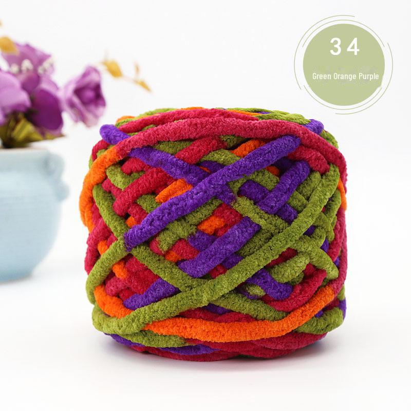 Thick Wool DIY Yarn Ball for Handwoven Crafts - Soft Texture, Easy To Work With, Multiple Colors