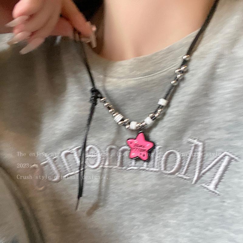 Barbie Versatile Color Star Pendant Necklace - Women's Charming Summer Accessory & Bestie Gift