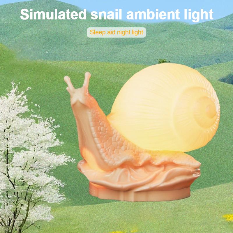 Snail Night Light Cute Lamps Bedside Desk Colors Night Light Gift for Christmas Girls Boys Kids Room Decoration