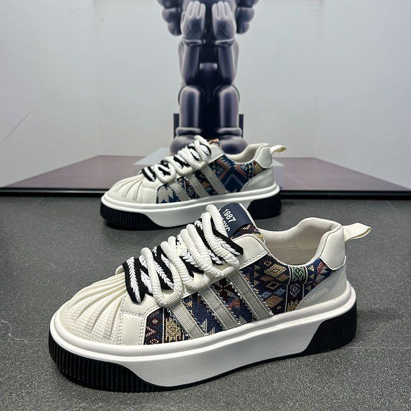 

Shell head 2025 новая весенняя популярная маленькая белая обувь мужская модная брендовая высококачественная мужская повседневная спортивная обувь для сноуборда 39 белый